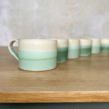 Handmade Short Mug In Calm Waters, 4 of 6