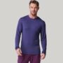Men's Two Pack Long Sleeved Bamboo T Shirts Wine/Navy, thumbnail 4 of 6
