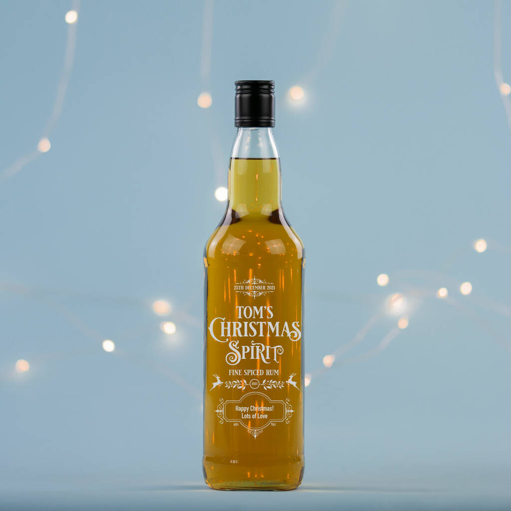 Personalised Premium 'Christmas Spirit' Rum, 1 of 2