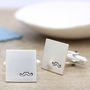 Personalised Moustache Cufflinks And Tie Clip Set, thumbnail 6 of 11