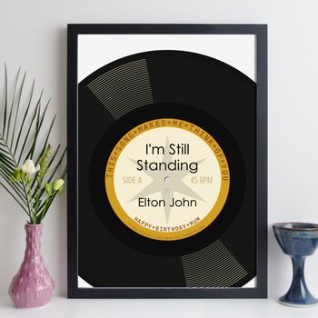 Personalised Music Print For Her Favourite Song, 5 of 12