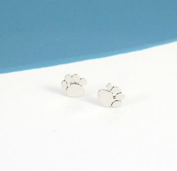 Dog Paws Earrings In Sterling Silver, 2 of 3