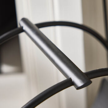 Iron Handled Black Round Log Holder, 3 of 4