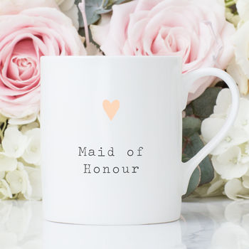 Maid Of Honour Teacup And Saucer Wedding Gift, 3 of 6