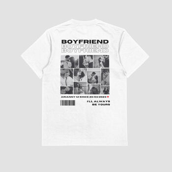 Personalised 11 Photos Boyfriend / Girlfriend T Shirt, 6 of 12