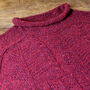 Alpina Donegal Wool Warm Red Scottish Jumper, thumbnail 6 of 8