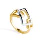 Gold Vermeil, Sterling Silver Ring Geometric Geo, thumbnail 1 of 5