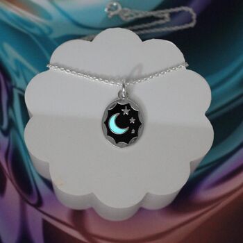 Glow In The Dark Star And Moon Necklace, 2 of 4
