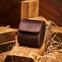 Personalised Dark Brown Genuine Leather Watch Case, thumbnail 2 of 9