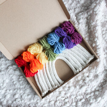 Make Your Own Classic Macrame Rainbow Craft Kit, 4 of 6