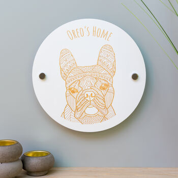 Personalised French Bulldog Wall Plaque, 2 of 4