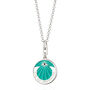 Eye Am Protected Turquoise Enamel Coin Necklace, thumbnail 11 of 12