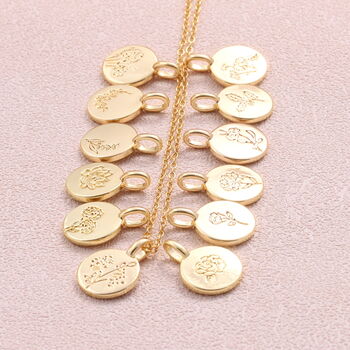 Birth Month Flower Story Necklace, 2 of 5