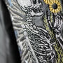 Till Death Cropped Skeleton Couple Leather Jacket, thumbnail 5 of 10