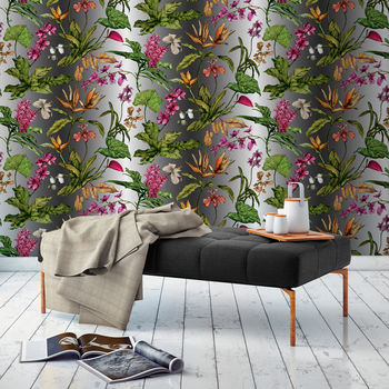 Tropical Hothouse Botanical Wallpaper By Terrarium Designs ...