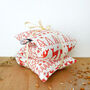 Christmas Fairisle Linen Wheat Heat Bag, thumbnail 4 of 5