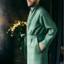 Men's Linen Robe, thumbnail 10 of 12