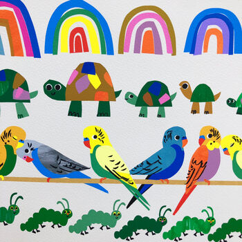 Rainbow Counting Nursery Print, 10 of 11