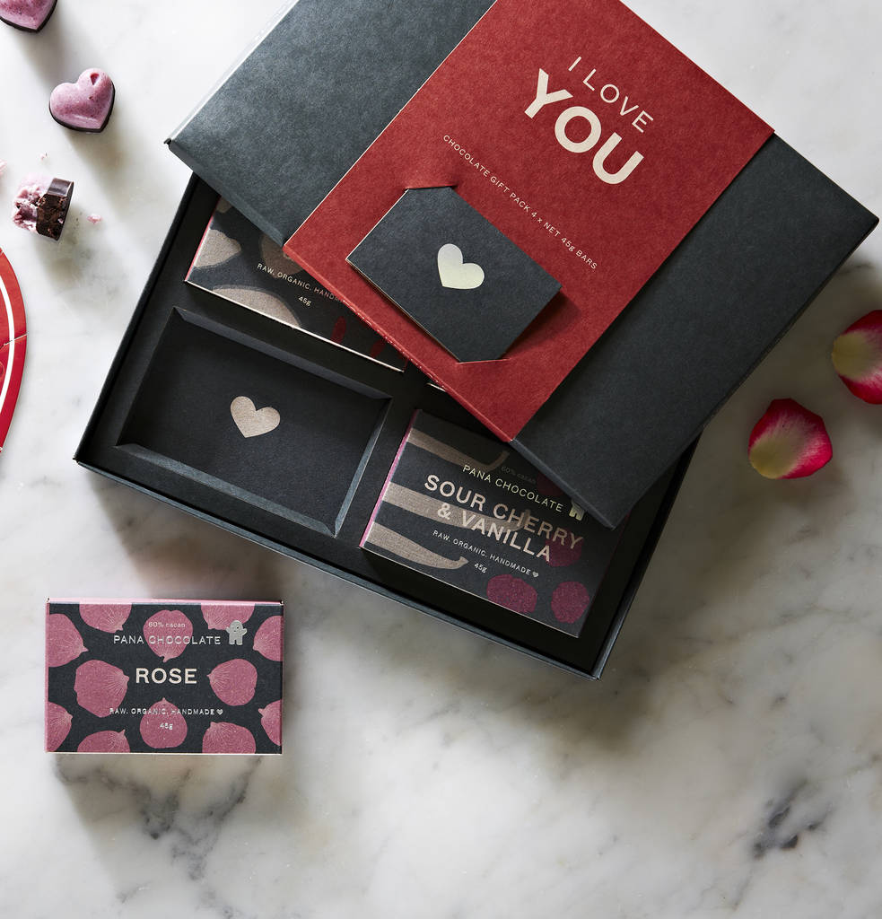 'I Love You' Chocolate Vegan Gift Pack By Pana Chocolate