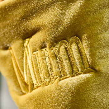 Personalised Luxury Gold Velvet Christmas Stocking, 4 of 8