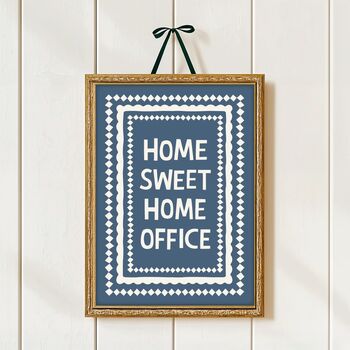 Home Sweet Home Office Print, 5 of 5