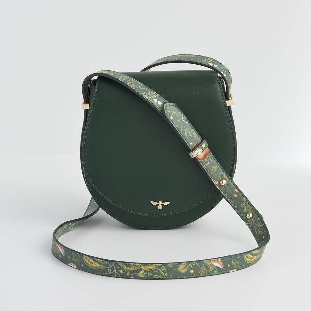 Into The Woods Green Saddle Bag, 1 of 5