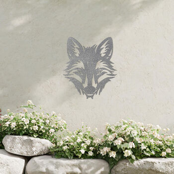 Fox Metal Wall Art Decor For Animal Lovers And Garden Gift, 10 of 10