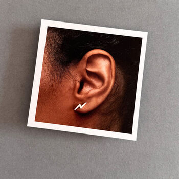 She’s Electric Sterling Silver Lightning Bolt Earrings – Oasis Inspired Gift, 6 of 10