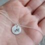 Initial Disc Pendant On Chain, thumbnail 3 of 5