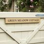 Slim Accoya Engraved Gate Sign Two Sizes, thumbnail 5 of 6