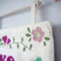 Floral Personalised Wall Hanging For Baby's Nursery, thumbnail 3 of 6