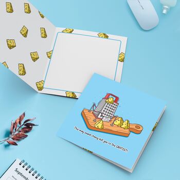 Cheese Grater Card | Cute Greetings Card, 3 of 5