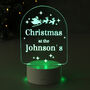 Personalised Christmas LED Coloured Night Light, thumbnail 5 of 6