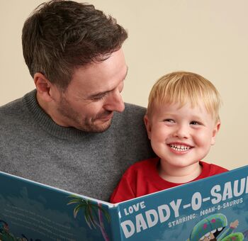 Gift For Dad We Love Daddy O Saurus Personalised Book, 8 of 9