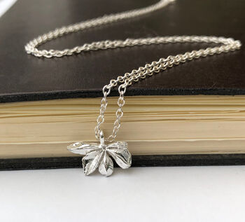 Sterling Silver Autumn Maple Leaf Necklace, 9 of 9