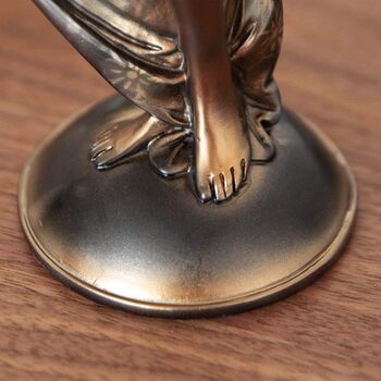 Maisonica Art Deco Silhouette Bronze Lady Figurine 31cm, 3 of 8