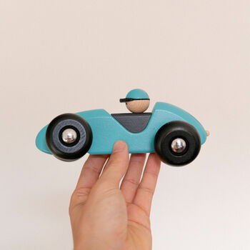 Personalised Wooden Racing Car For Kids, 6 of 7