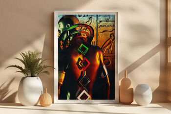 Afro Futurism Deity Spiritual African Art Print, 4 of 5