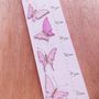 Personalised Pink Butterflies Height Chart, thumbnail 3 of 6