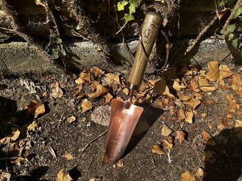Garden Hand Trowel Steel Copper Blade With Wooden Handle Gift, 6 of 12