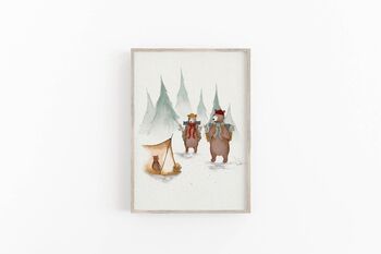 Cosy Forest Bear Camping Trio, 4 of 4
