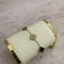 Double Sided 18 K Gold Plated Black Clover Bracelet, thumbnail 6 of 6