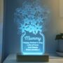 Personalised Mothers Day Flower Vase LED Light, thumbnail 3 of 4