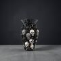Black And Silver Skull Vase, thumbnail 5 of 7