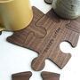 Personalised Walnut Jigsaw Piece Coasters, thumbnail 5 of 6