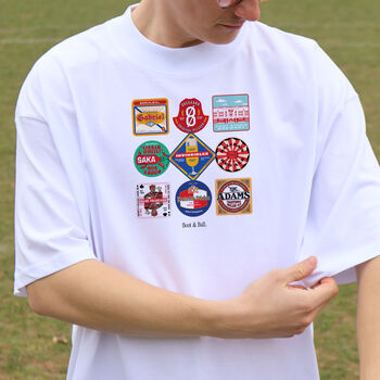 Arsenal Beer Mats Oversized T Shirt, 4 of 10