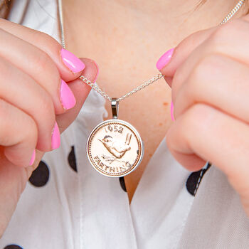 100th Birthday Farthing Coin Necklace, 2 of 12