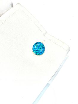Turquoise Cufflinks, 2 of 4