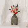Happy Valentines Day Dried Flower Bunch Greetings Card, thumbnail 3 of 3
