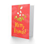 Mistletoe Merry Kissmas Pun Christmas Card, thumbnail 2 of 4